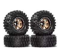 Compatibile Con MJX H12Y R260 1/10 RC Crawler Car Parts Upgrade Set Di 4 Cerchi In Metallo Da 95 Mm Con Pneumatici Beadlock A Disco Profondo Da 1,9". Pneumatici RC