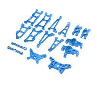 Compatibile Con MJX Per Hyper Go 14211 1/14 RC Auto Short Course Parti Upgrade Set Coppa Sterzo Braccio Oscillante Telaio A Farfalla In Lega Di Alluminio 6061 RC Parti Auto(Blue)
