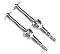 Compatibile Con MJX Per Hyper Go 14301 14302 1/14 RC Truck Cars Parti Di Aggiornamento Accessori 2 Pezzi Alberi Di Trasmissione In Metallo Dog Bone CVD 14410 Albero trasmissione RC