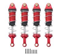 Compatibile Con MJX Per Hyper Go 14301 14302 14303 1/14 RC Car Part Ammortizzatori Idraulici Anteriori E Posteriori In Metallo, Foro A Foro 60 Mm Ammortizzatori auto RC(Red)