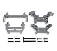 Compatibile Con MJX Per Hyper Go 16208 16209 H16 H16BM 1/16 RC Auto Parti Di Aggiornamento In Metallo Anteriore Posteriore Del Corpo Pilastri Shock Torre RC Parti Auto(Black)