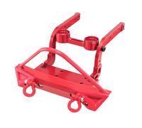Compatibile Con MJX Per HYPER GO H12Y H12Y+ RC Car Upgrade Parts Accessori Paraurti Anteriore In Lega Di Alluminio Con Verricello Elettrico Paraurti RC(Red)