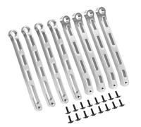 Compatibile Con MN-78 1/12 Telecomando Auto Aggiornamenti Parti Modifica Metallo Di Ricambio Per Collegamenti Telaio Pull Rod Tie Set RC Parti Auto(Silver)