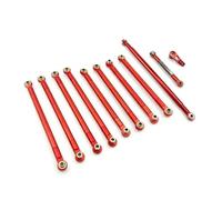 Compatibile Con MN MN86S MN86 MN86KS MN86K G500 1/12 RC Auto Aggiornamento Parti Di Modifica Ricambio 8PCS Metallo Pull Rod Collegamento RC Parti Auto(Red)