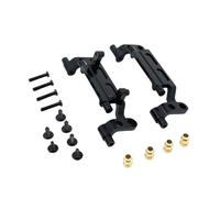 Compatibile Con MN Per Serbatoio 300 Per MN78 Per MN168 1/12 RC Parti Di Aggiornamento Per Auto Supporti Di Collegamento In Alluminio E Supporto Per Servo RC Parti Auto(Black)