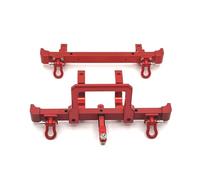 Compatibile Con MN82 LC79 1/12 RC Car Upgrade Parts Replacement Accessories Metal Front Rear Paraurti Con Gancio Di Traino Paraurti RC(Red)