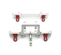 Compatibile Con MN82 LC79 1/12 RC Car Upgrade Parts Replacement Accessories Metal Front Rear Paraurti Con Gancio Di Traino Paraurti RC(Silver)