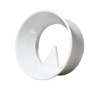 Compatibile con moka universale, anello in polvere anti-fuoriuscita in ABS bianco, distributore di caffè, livellatore, accessorio barista(L)