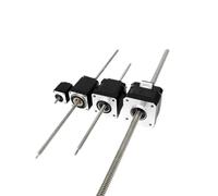Compatibile con motori passo-passo lineari ad alta precisione Nema8/11/14/17/23 con vite di comando non prigioniera, passo 2/2,4/4/8 mm, spinta 9-680 N.(Beige)