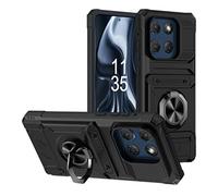 Compatibile con Motorola Edge 60 Stylus Cover,Custodia per cellulare anti-caduta con supporto rotante Compatibile con Motorola Moto G Stylus 5G 2025 Custodia Black
