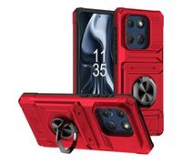 Compatibile con Motorola Edge 60 Stylus Cover,Custodia per cellulare anti-caduta con supporto rotante Compatibile con Motorola Moto G Stylus 5G 2025 Custodia Red