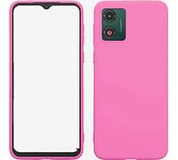 Compatibile con MOTOROLA MOTO E13 4G XT-2345 Copertura Custodia Cover Protezione Gel Silicone TPU Morbida Matte Ultra Soft Slim Case (Fucsia)