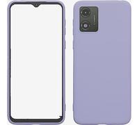 Compatibile con MOTOROLA MOTO E13 4G XT-2345 Copertura Custodia Cover Protezione Gel Silicone TPU Morbida Matte Ultra Soft Slim Case (Lilla)