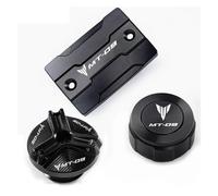 Compatibile con MT09 MT-09 Mt 09 FZ09 2014-2022Accessori Guscio protettivo for coperchio fluido freni anteriore e posteriore e porta di riempimento protettiva(Three black)