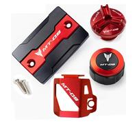 Compatibile con MT09 MT-09 Mt 09 FZ09 2014-2022Accessori Guscio protettivo for coperchio fluido freni anteriore e posteriore e porta di riempimento protettiva(Four red)