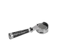 Compatibile con MUVNA - Portafiltro senza fondo/nudo serie Lucifer con cestello, adatto for macchine da caffè espresso E61/Nuova/Delonghi/Breville(Nuova-58black-2ear)