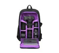 Compatibile con Nikon, custodia for zaino for fotocamera impermeabile | Custodia for obiettivo multifunzionale, custodia for riprese DSLR all'aperto(Purple big)