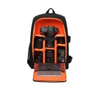 Compatibile con Nikon, custodia for zaino for fotocamera impermeabile | Custodia for obiettivo multifunzionale, custodia for riprese DSLR all'aperto(Orange big)