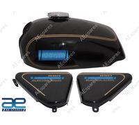 Compatibile Con Norton Commando Roadster 850 Serbatoio + Lato Pannello Nero Aes
