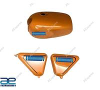 Compatibile Con Norton Commando Roadster Arancione Serbatoio Lato Pannello Aes