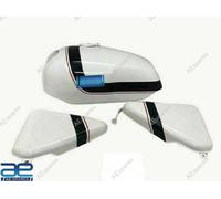 Compatibile Con Norton Commando Roadster Bianco Serbatoio Pannello Laterale Aes