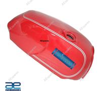 Compatibile Con Norton Roadster Commando Serbatoio Inox Rosso Argento Righe Aes
