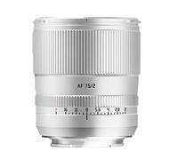 Compatibile con obiettivo for ritratti Sony E 75mm F2 Full Frame Auto Focus A6400 A7RIII ZVE-10 FX30 Z Z5 Z6 ZFC L(AF 75mm F2 Sliver,Z)