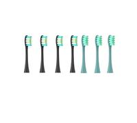 ， Compatibile Con OcleanFlow,/X/X PRO/ Z1/ F1/ One/Air 2 /SE Testine Morbide DuPont Spazzolino Sonico Con Setole Aspiranti 7 Pezzi Testine Di Ricambio(4Black 3Green)