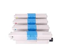 Compatibile con OKI, toner 610 C610 C610DN | Toner a colori 4 pezzi 610 for C610 C610DN C610CDN C610DTN