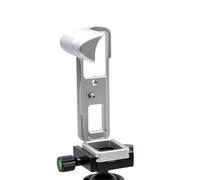 Compatibile con Olympus E-M10 IV - Impugnatura for fotocamera con staffa a L, set di accessori con piastra a sgancio rapido(Silver)