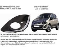 Compatibile con Opel Corsa 02.2011>10.2014 Griglia Fendinebbia Sx Lato Guidatore