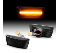 Compatibile con Opel Corsa D E 2006-2019 LED Frecce Laterali Nero Set