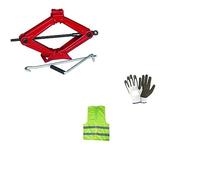 COMPATIBILE CON OPEL MOKKA X CRIC A PANTOGRAFO PER AUTO CON ASTA GIREVOLE CRICK PER SOLLEVAMENTO GOMME PNEUMATICI CON MANIGLIA E BASE IN ACCIAIO FINO A 2 TONNELLATE