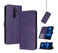 Compatibile con Oppo A11X Custodia protettiva,Compatibile con Oppo A9 2020 CPH1937 CPH1939 CPH1941 / A5 2020 CPH1931 CPH1959 CPH1933 CPH1935 CPH1943 Custodia in Pelle Case Cover Purple