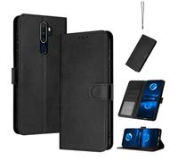 Compatibile con Oppo A11X Custodia protettiva,Compatibile con Oppo A9 2020 CPH1937 CPH1939 CPH1941 / A5 2020 CPH1931 CPH1959 CPH1933 CPH1935 CPH1943 Custodia in Pelle Case Cover Black