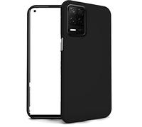 Compatibile con OPPO REALME 8 5G / RMX3241 / Realme Narzo 30 5G RMX3242 Custodia COVER case soft matte GEL SILICONE protezione flessibile MORBIDA TPU (Nero)