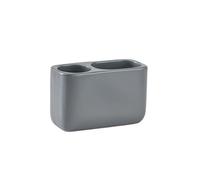 Compatibile con Oral-B, compatibile con Sonicare, portaspazzolino elettrico e organizer con scatola portaoggetti for il bagno, 5 scomparti(Pure-Grey)