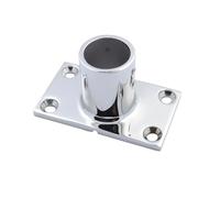 Compatibile con parentesi di montaggio con berrono ad yacht in barca 2 pcs da 90 gradi in acciaio inossidabile 316 basi di corrimano quadrati 22mm 25 mm marine(25MM)