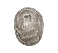 Compatibile con parrucca da uomo parrucchino for capelli anteriore in pizzo e mono top, protesi maschile traspirante(580H_130%_8X10)