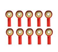 Compatibile Con Parti Di Aggiornamento Per Barche RC 10PCS M2 KIT Giunto Sferico Metallico Testa Sferica Fibbia Sterzo Asta Tirante Bielle RC Parti Auto(Red)