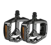 Compatibile con pedali MTB VXM in lega di alluminio, pedali piatti doppi DU antiscivolo ultraleggeri con guarnizione impermeabile antipolvere(Black)