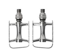 Compatibile con pedali piatti GUB in lega di alluminio argento, pedali con piattaforma antiscivolo su due lati for biciclette pieghevoli da strada MTB