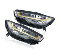 Compatibile Con Per A6 A6L C7 2012-2018 Fari Gruppo Ottico Anteriore Per Auto Faro Anteriore DRL Segnale Di Svolta Abbagliante Angel Eye Proiettore Lente Luce fari anteriori