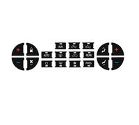 Compatibile con per B6 2000 2001 2002 2003 2004 Decalcomanie per Interruttori Bilanciere Cruscotto Accessori Decorazioni Interne Veicolo Kit Etichette Interruttori Adesivi Pulsanti Interni