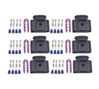 Compatibile Con Per Eos 2007-2011 Per CC 2009 Per Rabbit 2006-2008 Auto Bobina Di Accensione Connettore Di Riparazione Kit Di Ricambio 4B0973724 Bobina Accensione Spina(6PCS)