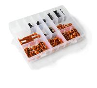 Compatibile con per Er650 per Er 6f per Er6n per Ex250r per Ex650s Moto Carenatura Bulloni Viti Kit di Fissaggio Pinze Bulloni per Carenatura(Orange)