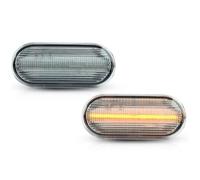 Compatibile con per Golf per Jetta per Bora per B5 B5.5 per Passat MK4 1999-2004 Dynamic Flowing Side Marker Light Lampada Tuning Auto Luce Indicatore Direzione Auto(White)