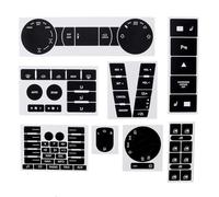 Compatibile con per Touareg 2004 2007 2008 2009 9 pezzi adesivi per riparazione pulsanti interruttori fari finestrini volante auto