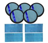 Compatibile con Philips FC6400 FC6402 FC6405 FC6408 FC6409 FC6166 Kit di filtri pre-motore e panni for mocio di ricambio for aspirapolvere, 4 panni for la pulizia in microfibra(9pcs)