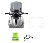 COMPATIBILE CON PIAGGIO BEVERLY 300 HPE anno 2023 CUPOLINO BASSO PARABREZZA ISOTTA SC4199 PER SCOOTER SPOILER FUMÈ SCURO ANTIVENTO PLEXIGLASS AIR FLOW KIT MONTAGGIO A/773 500X350X3MM